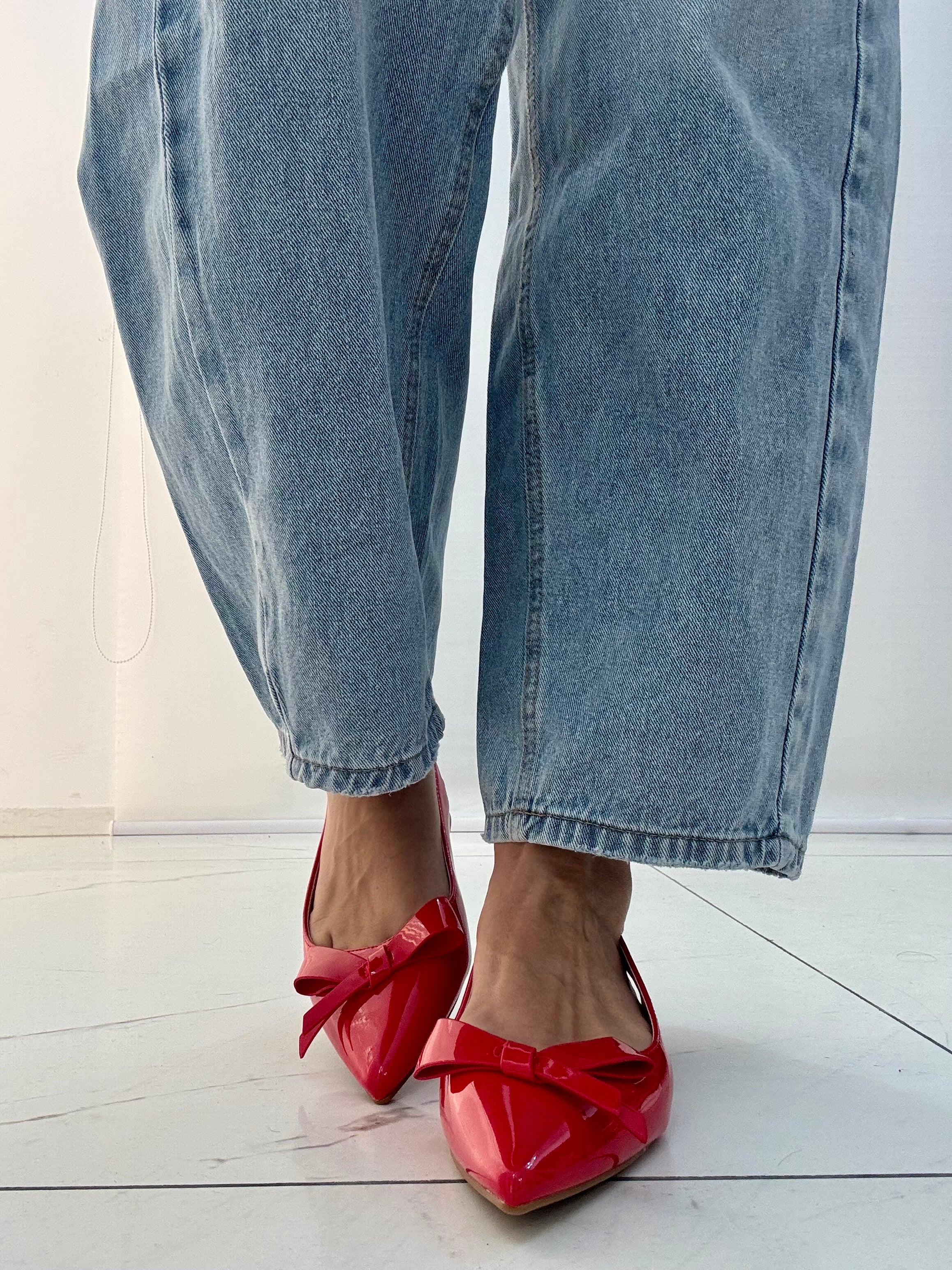 Ballerine Fiocco Rosso
